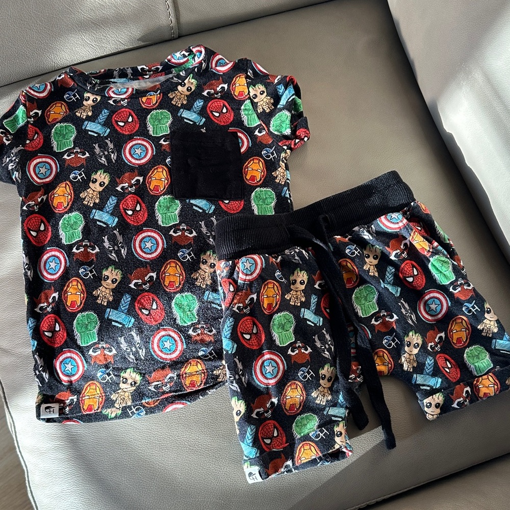 Kids Superhero Set - Black and Red